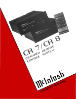 McIntosh CR7-CR8 - Owners manual